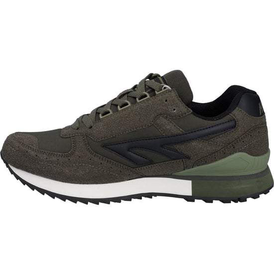 Hi-Tec Silver Shadow PU Wildleder/Polyester Herren Schnürschuhe in Dunkeloliv - Image 4