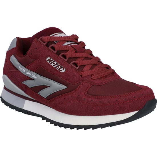 Hi-Tec Silver Shadow PU Wildleder/Polyester Herren Schnürschuhe in Kirsche - Image 1
