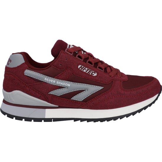Hi-Tec Silver Shadow PU Wildleder/Polyester Herren Schnürschuhe in Kirsche - Image 5