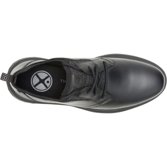 Hush Puppies Excel Leder Herren Schnürschuhe Schwarz/Schwarz - Image 4