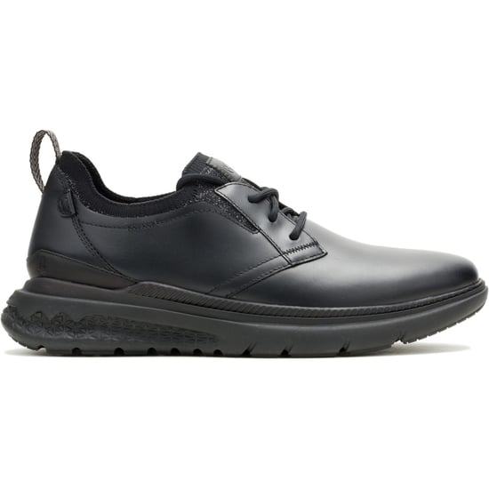 Hush Puppies Excel Leder Herren Schnürschuhe Schwarz/Schwarz - Image 6