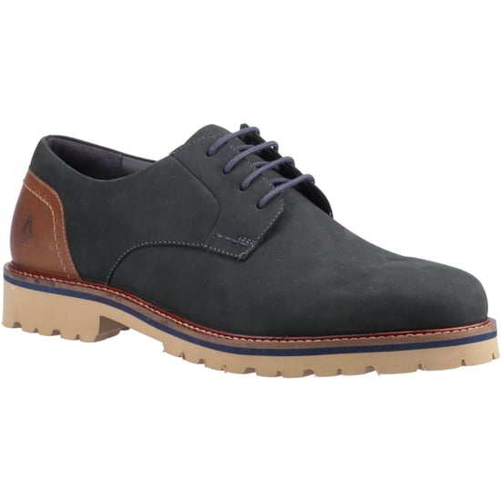 Hush Puppies Marcus Nubuk Herren Schnürschuhe in Marineblau - Image 1
