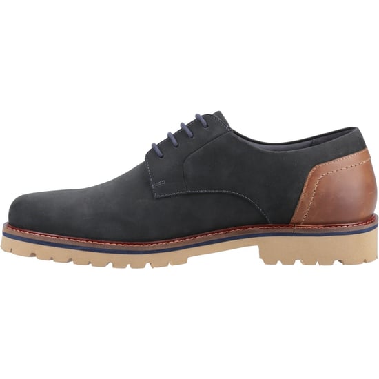 Hush Puppies Marcus Nubuk Herren Schnürschuhe in Marineblau - Image 4