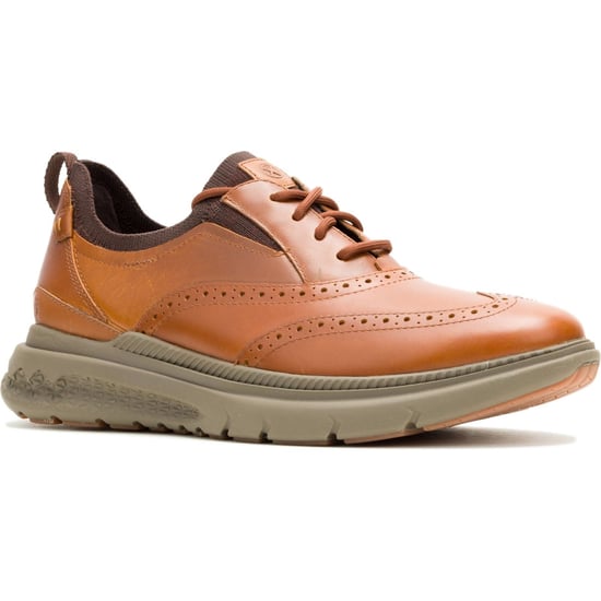 Hush Puppies Excel Leder Herren Cognac Schnürschuhe - Image 1
