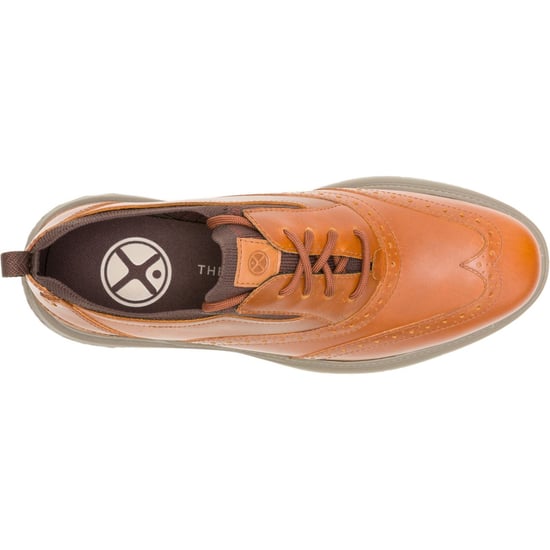 Hush Puppies Excel Leder Herren Cognac Schnürschuhe - Image 4