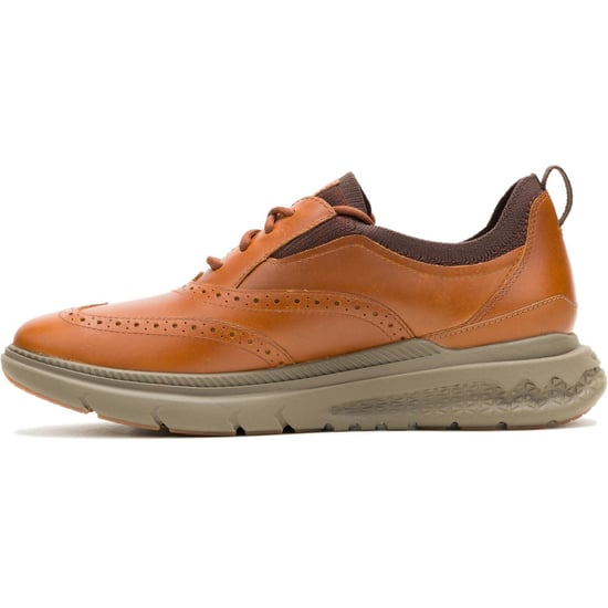 Hush Puppies Excel Leder Herren Cognac Schnürschuhe - Image 5