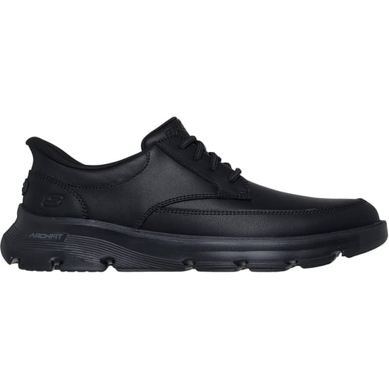 Skechers Arch Fit Garza Rowan Leder Herren Schwarz Schnürschuhe - Image 5