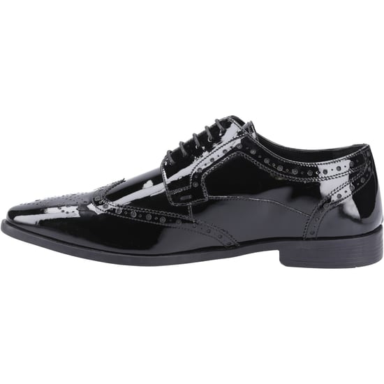 Hush Puppies Elliot Leder Herren Schwarze Brogues Schuhe - Image 4
