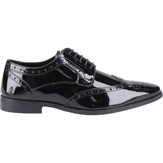 Hush Puppies Elliot Leder Herren Schwarze Brogues Schuhe - Image 5