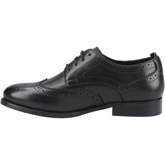 Hush Puppies Natalia Damen Brogues Schuhe aus Schwarzem Leder/Schwarz - Image 4