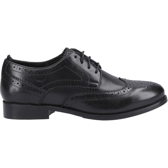 Hush Puppies Natalia Damen Brogues Schuhe aus Schwarzem Leder/Schwarz - Image 5