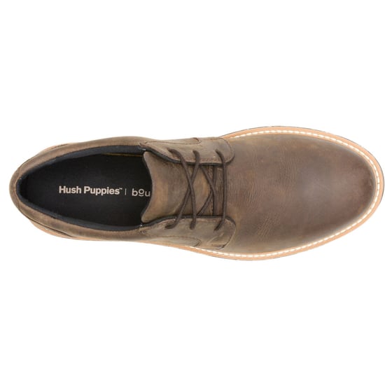 Hush Puppies JENSON MUDDY RIVER Leather Herren Braune Oxford-Schuhe - Image 4