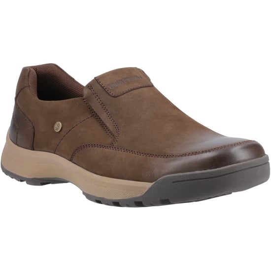 Hush Puppies Vaun Leder Herren Braun Slipper - Image 1