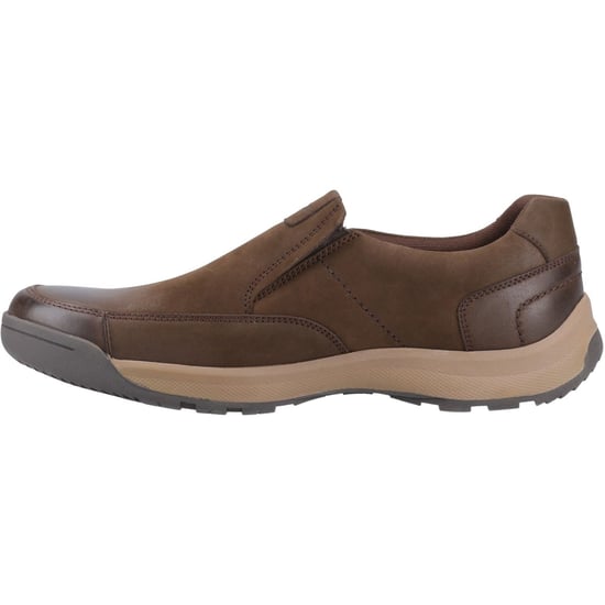 Hush Puppies Vaun Leder Herren Braun Slipper - Image 4