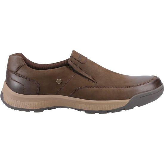 Hush Puppies Vaun Leder Herren Braun Slipper - Image 5