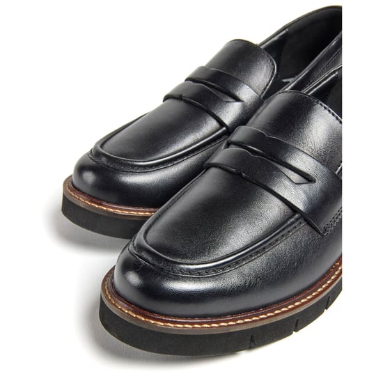 Pod Kaltin Damen Schwarze Lederloafer - Image 4