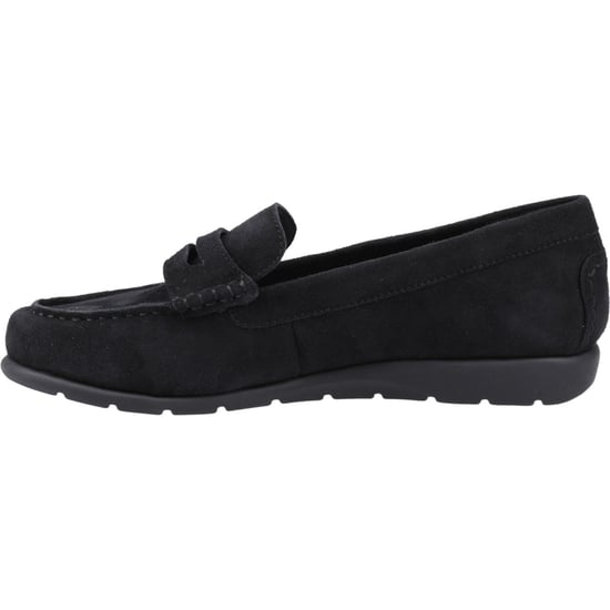 Hush Puppies Shelby Wildleder Damen Schwarz Slipper - Image 4