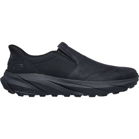 Skechers Conner Rayne Leder Herren Schwarz Slipper - Image 2