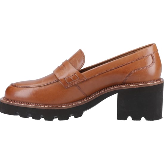 Hush Puppies Giavanna Leder Damen Tan Loafers - Image 4