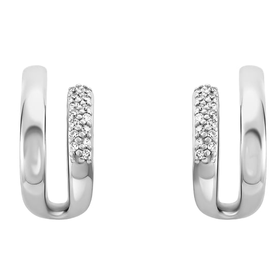 Orphelia 'Emily' Damen 925 Sterling Silber Set: Ohrringe + Ring - Silber SET-7581 - Image 2