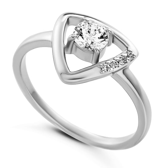 Orphelia 'Santorini' Damen 925 Sterling Silber Set: Halskette + Ohrringe + Ring - Silber SET-7570 - Image 3