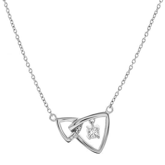 Orphelia 'Santorini' Damen 925 Sterling Silber Set: Halskette + Ohrringe + Ring - Silber SET-7570 - Image 4