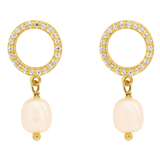 Orphelia 'Spa' Damen-Set aus 925 Sterling Silber: Halskette + Ohrringe - Gold SET-7575/G - Image 2