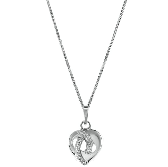 Orphelia 'Amore' Damen-Set aus 925 Sterling Silber: Halskette + Ohrringe + Ring - Silber SET-7577 - Image 3