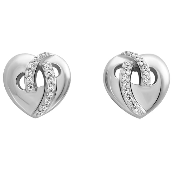 Orphelia 'Amore' Damen-Set aus 925 Sterling Silber: Halskette + Ohrringe + Ring - Silber SET-7577 - Image 4