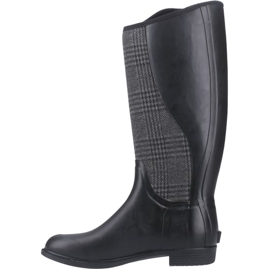 Muck Boots Derby Tall Gummi Damenstiefel Schwarz/Karo Winter kniehoch - Image 4
