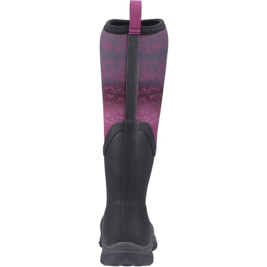 Muck Boots Arctic Sport II Tall Damen Gummistiefel in Schwarz/Magenta Verlauf für den Winter bis zum Knie - Image 2
