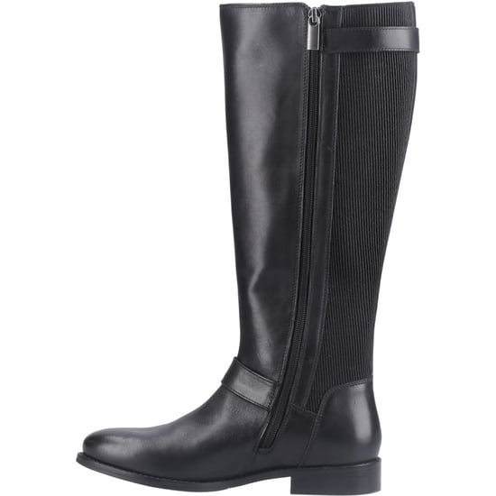 Hush Puppies Daphne Leder Damenschuhe schwarze Stiefel - Image 4