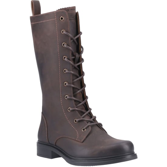 Cotswold Hidcote Leder Damenbraune Stiefel - Image 1