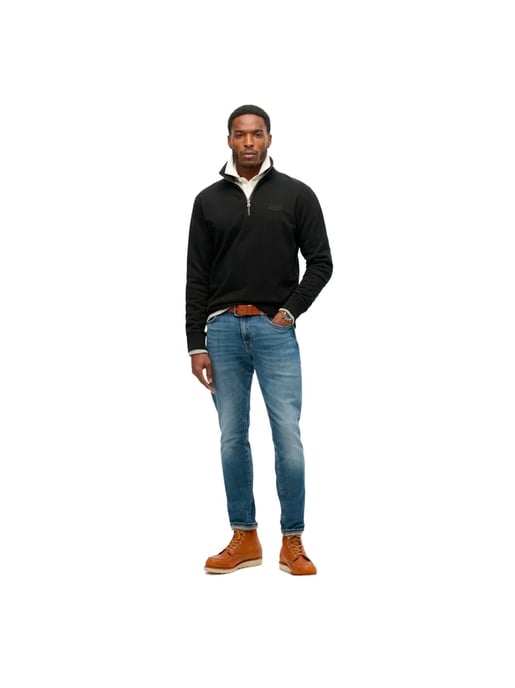 Superdry Herren Essential Logo Henley Pullover - Image 2