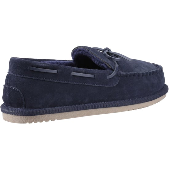 Hush Puppies Abraham Wildleder Herren Hausschuhe Marineblau - Image 2