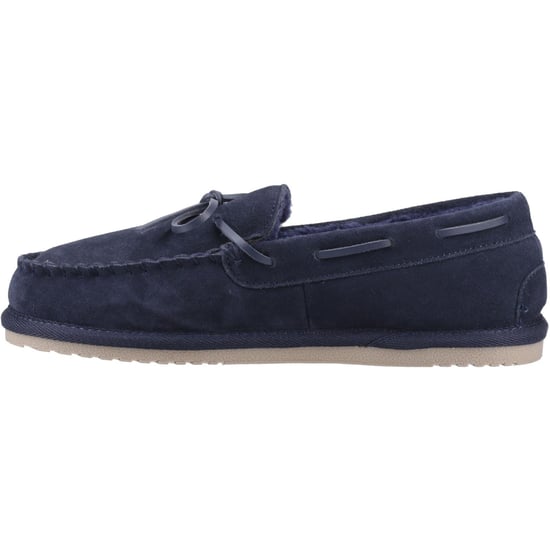 Hush Puppies Abraham Wildleder Herren Hausschuhe Marineblau - Image 4