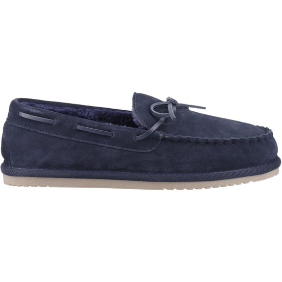 Hush Puppies Abraham Wildleder Herren Hausschuhe Marineblau - Image 5