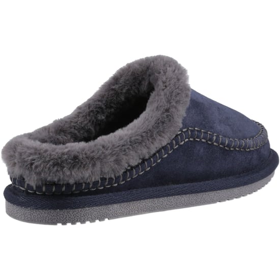 Hush Puppies Anika Wildleder Damen Hausschuhe in Marineblau - Image 2
