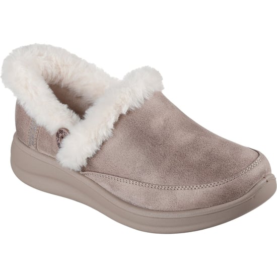 Skechers Cozy Escape Damen Hausschuhe In Taupe - Image 1