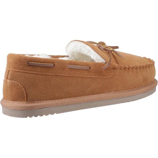 Hush Puppies Abraham Wildleder Herren Hausschuhe in Beige - Image 2