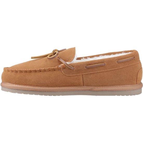 Hush Puppies Abraham Wildleder Herren Hausschuhe in Beige - Image 4