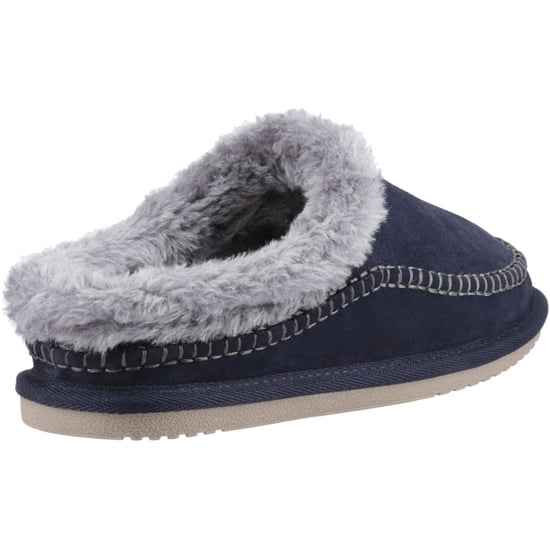 Hush Puppies Atticus Wildleder Hausschuhe für Herren in Marineblau - Image 2