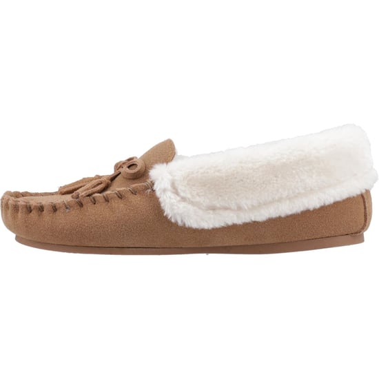 Hush Puppies Agnes Veloursleder Damen Hausschuhe in Tan - Image 4