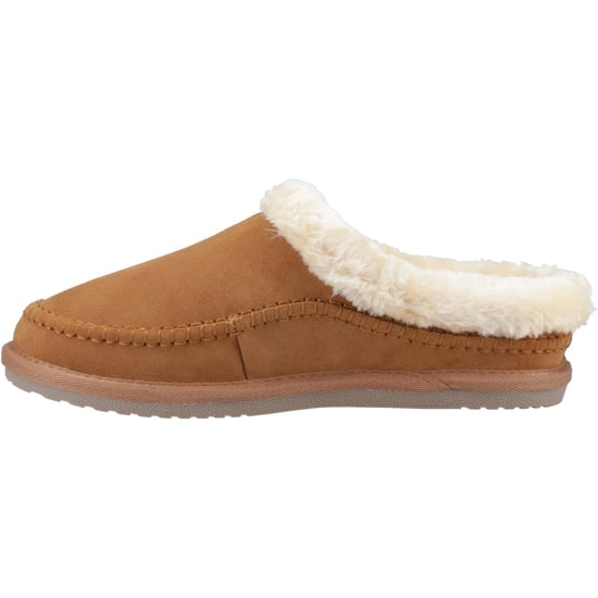 Hush Puppies Atticus Wildleder Herren Hausschuhe in Tan - Image 4