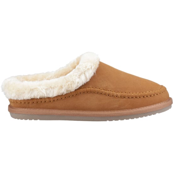 Hush Puppies Atticus Wildleder Herren Hausschuhe in Tan - Image 5