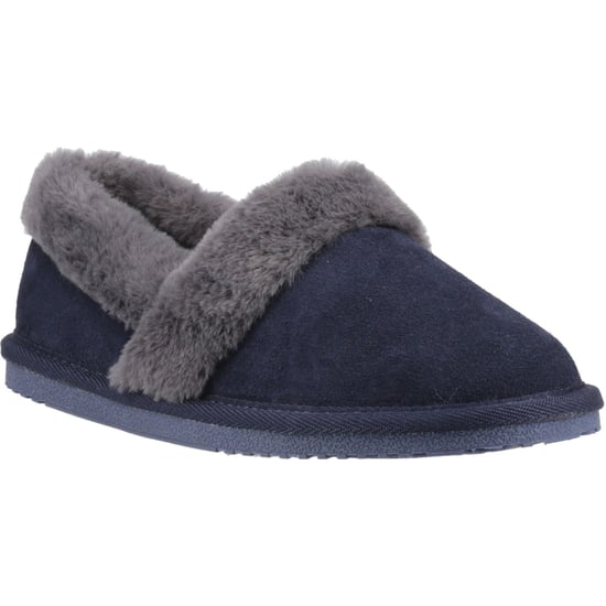 Hush Puppies Ariel Wildleder Damen Hausschuhe in Navy - Image 1