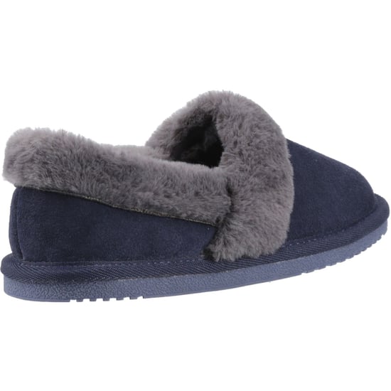 Hush Puppies Ariel Wildleder Damen Hausschuhe in Navy - Image 2