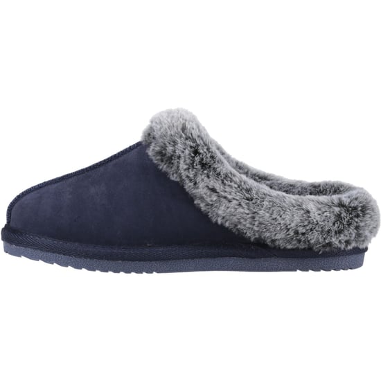 Hush Puppies Amara Wildleder Damen Hausschuhe in Marineblau - Image 4