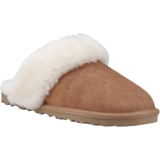 Hush Puppies Samantha Damenhausschuhe aus Veloursleder in Tan - Image 1