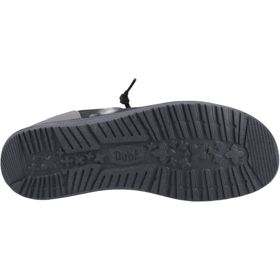 HEYDUDE Wally Funk Overdye Baumwoll Herren Mokassins Schuhe Schwarz/Graugranit - Image 3